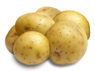 potatoes isolated on transparent background