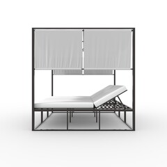 3d render Poolside Cabana design element Furniture