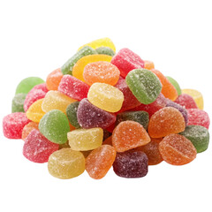 Jelly beans with transparent isolated background, Png
