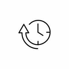 time running icon sign vector