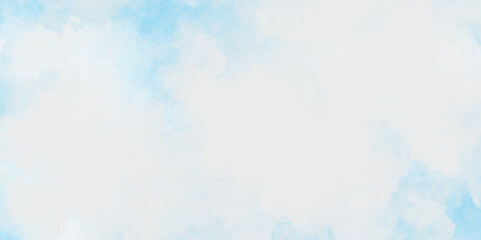 Obraz premium abstract blue watercolor splash stroke background, Light blue background with watercolor, light blue wash with abstract blob design, Cyan watercolour water brash splash texture.