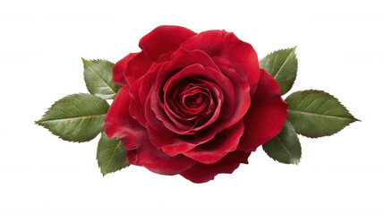 Red Rose Floral Frame Border Arrangements on transparent background