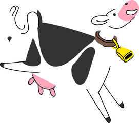 Cute Cow Mascot