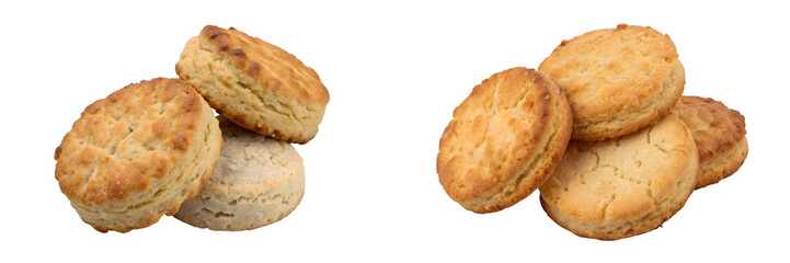Biscuit isolated on white background, PNG
