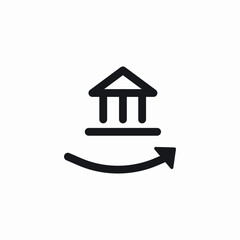 bank page icon sign vector