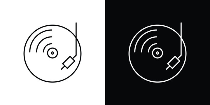 Vinyl icons graphic design vector symbols. icon Eps10.