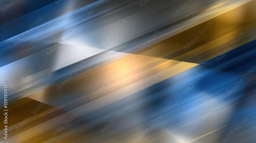 Poster abstract design with diagonal lines and vibrant colors.
