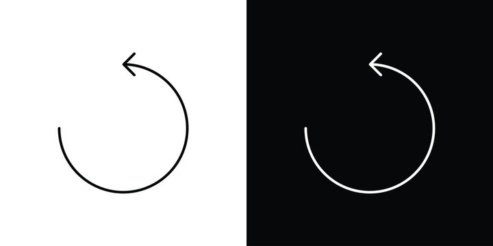 Undo icons graphic design vector symbols. icon Eps10.