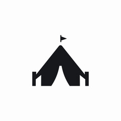 circus tent icon sign vector © Namig