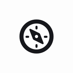 compass navigation points icon sign vector