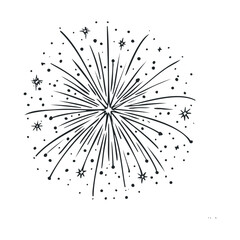 Festive starburst design for celebrations and events