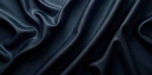 Obraz premium Inky black cloth backdrop, smooth surface, seamless , photography, product photography