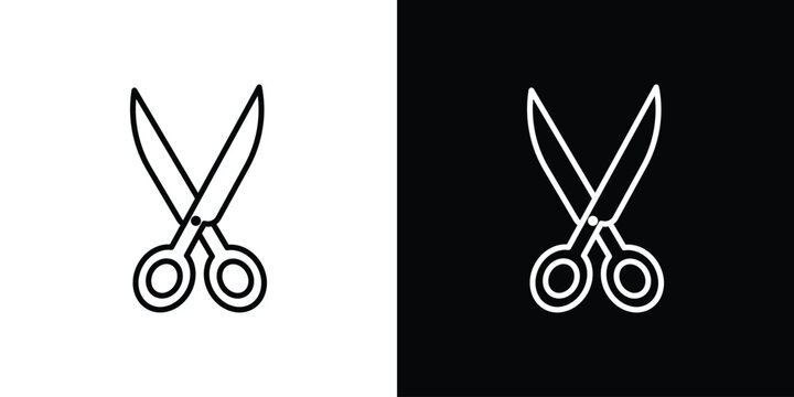Scissors icons graphic design vector symbols. icon Eps10.