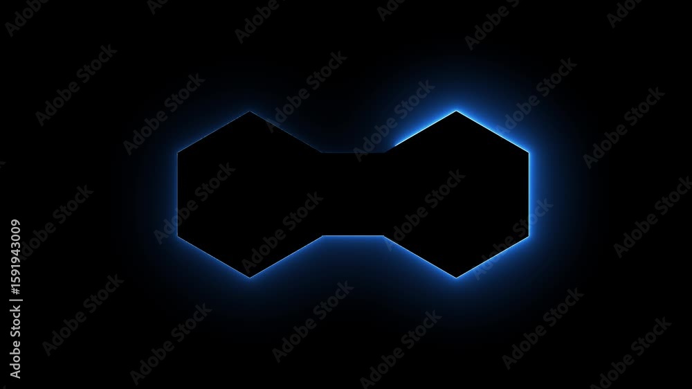 Poster neon futuristic background. sci fi technology hud ui frame neon glowing technology sci fi frame.