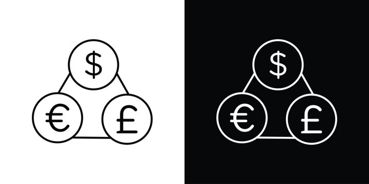 Money exchange icons graphic design vector symbols. icon Eps10.