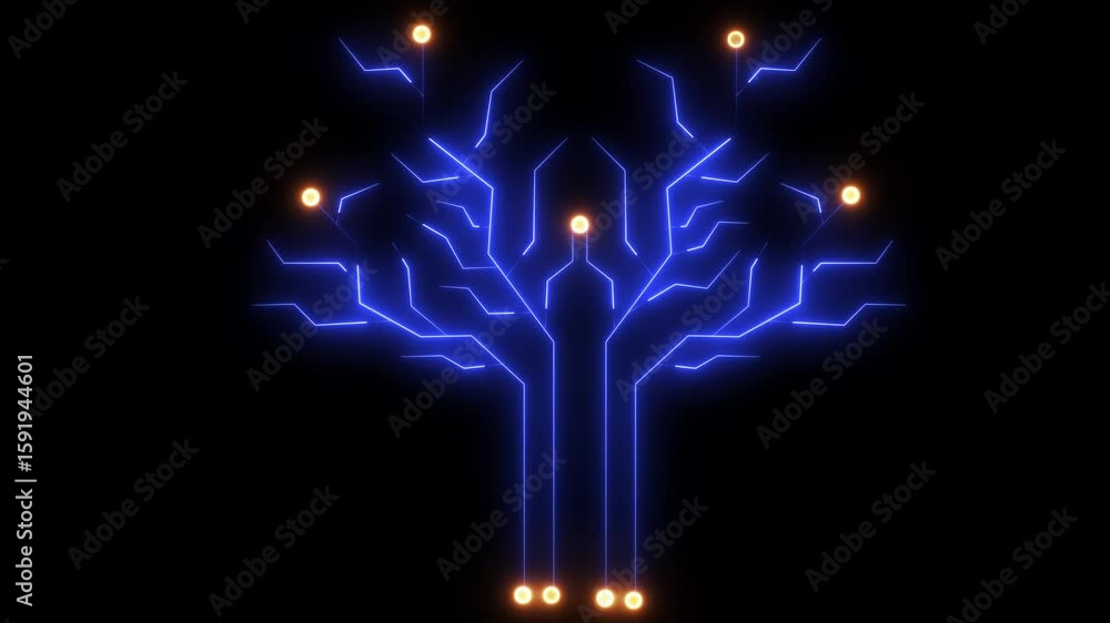 Aufkleber neon glowing png alpha.abstract digital dot line particle data background connecting technology conc
