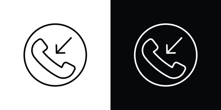 Incoming Call icons graphic design vector symbols. icon Eps10.