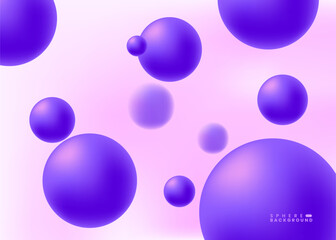 Soft and dreamy background design with floating purple 3D spheres on a light pink gradient backdrop. The glowing orbs and pastel hues create a calm, elegant, and futuristic visual.