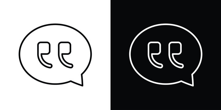Comment quote icons graphic design vector symbols. icon Eps10.