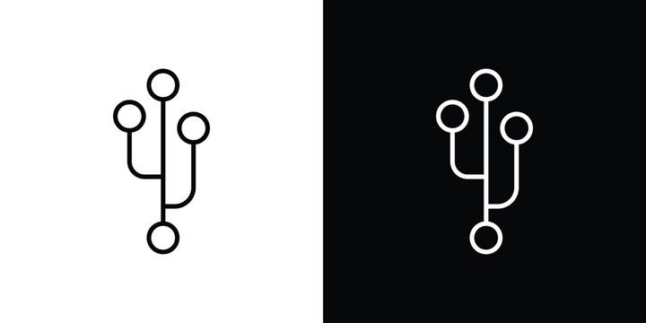 Code branch icons graphic design vector symbols. icon Eps10.
