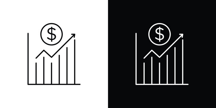 Chat arrow grow icons graphic design vector symbols. icon Eps10.