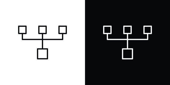 Chart tree icons graphic design vector symbols. icon Eps10.