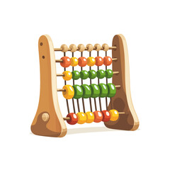 old wooden abacus