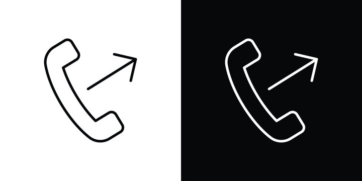 Call outgoing icons graphic design vector symbols. icon Eps10.
