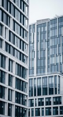 Modern Architecture Facades with Glass Windows