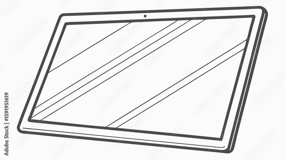 Aufkleber vector rectangular transparent screen with subtle light, showcasing sleek design and modern aestheti