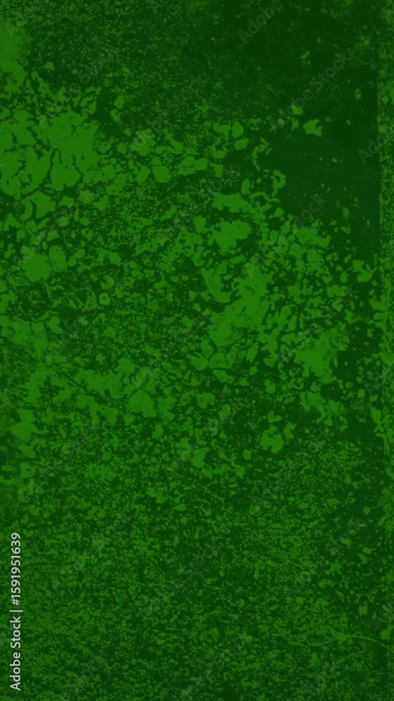 Poster green textured background with subtle animation of moving particles