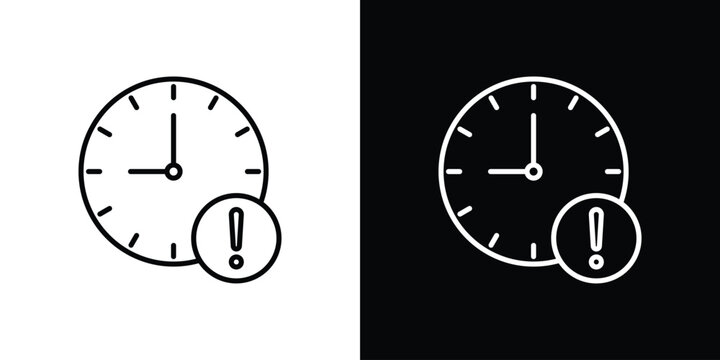 Alarm exclamation icons graphic design vector symbols. icon Eps10.