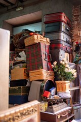 Ideal for Antique Shop Promotion, Retro Travel Themes, or Storytelling Visuals.