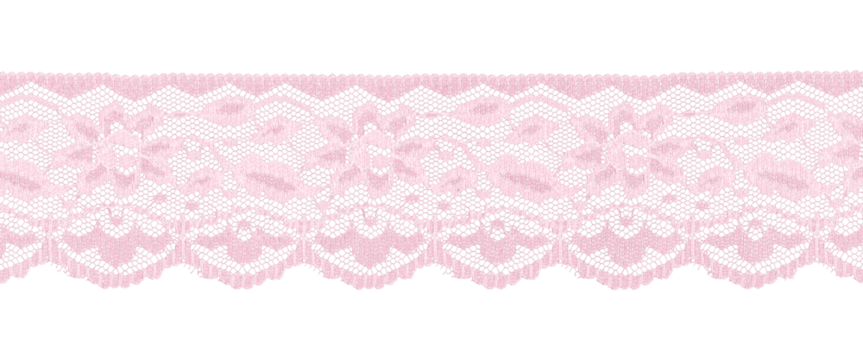 light pink lace border