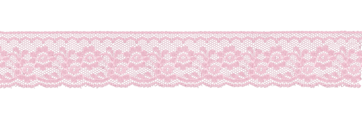 light pink lace border