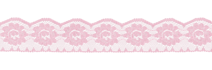 light pink lace border