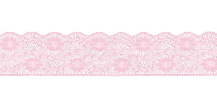 light pink lace border