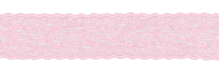 light pink lace border