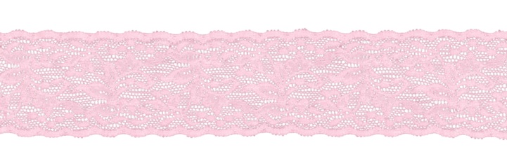 light pink lace border