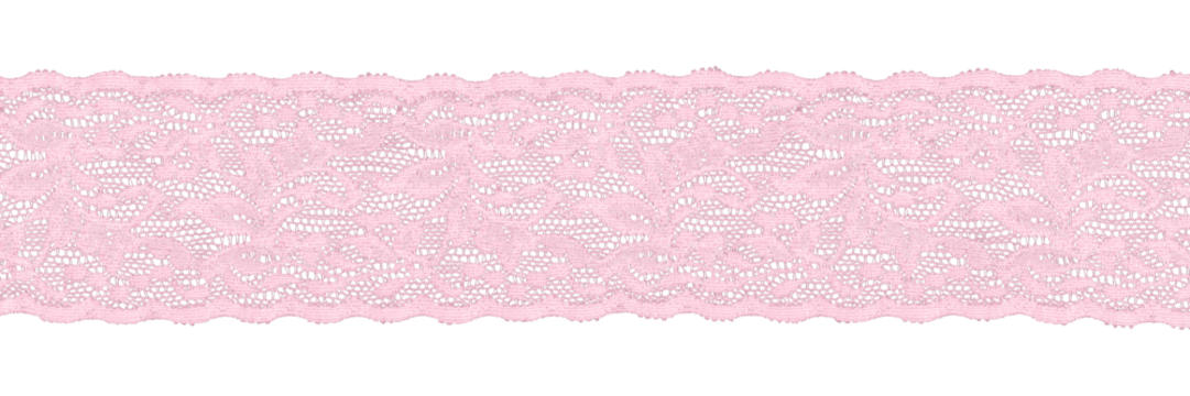 light pink lace border