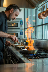 chef working in the kitchen