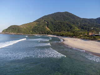 The incredible paradise beach Maresias in São Sebastião