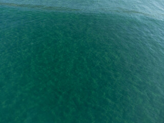 Incredible turquoise blue water in the paradisiacal sea of Maresias.