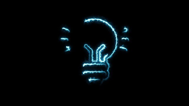 The image displays a neon light bulb a type of miniature gas-discharge lamp.