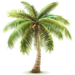 Obraz premium Coconut tree illustration 