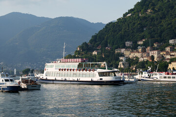 Ferry on Lake Como, Italy.