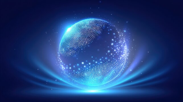 Abstract Digital Globe Illustration Very good content.