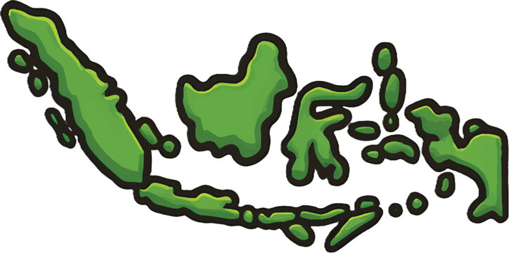 Map of Indonesia - Archipelago Country in Southeast Asia