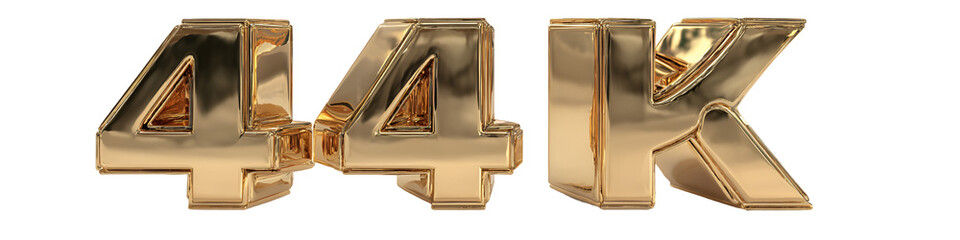 Golden 44K milestone achievement celebration