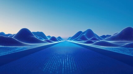 Digital Landscape with Road